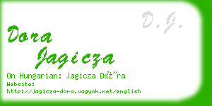 dora jagicza business card